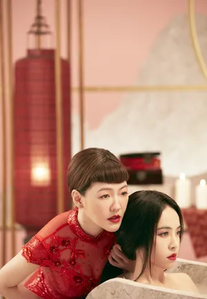 蔡依林红色美艳写真图片_4