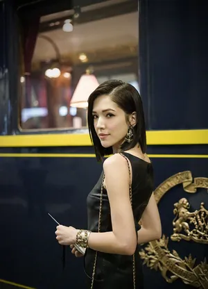 许玮甯黑色系性感复古写真图片_7