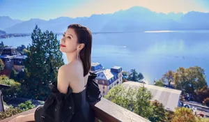 贾静雯性感露背黑裙女神范写真_6