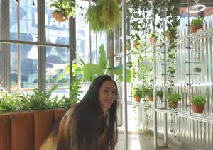 郭碧婷植物园甜美私服写真图片_6