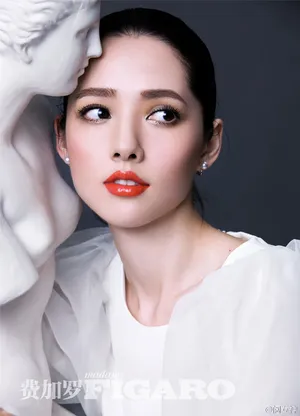 气质女神郭碧婷冷艳红唇时尚大片摄影图片_4