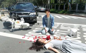 戴佩妮自导自演拍MV 唯美车祸感人肺腑_4