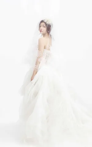 陈妍希陈晓唯美婚纱写真图片_4