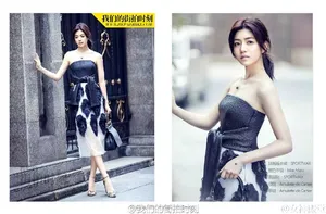 陈妍希优雅知性迷人时尚街拍美女图片_5