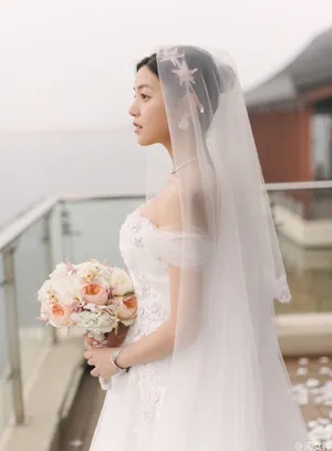 陈妍希唯美婚纱照性感摄影图片 让我们一起祝福爱情