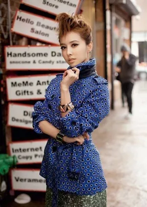 蔡依林Marie claire杂志纽约街拍图片_8