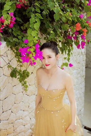 陈乔恩仙气十足婚纱写真图片_3
