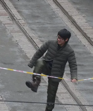 韩寒后会无期现场照图片 陈乔恩着旗袍显妩媚第1张
