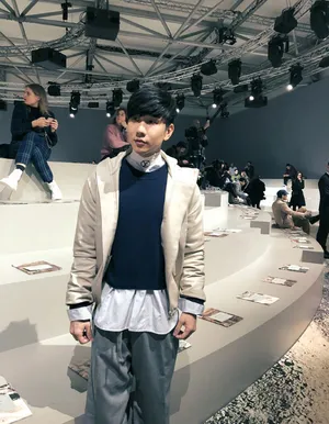 林俊杰时尚男装周现场合影图片_2