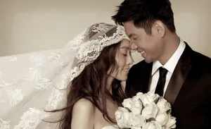 黑人陈建州范玮琪唯美婚纱照图片_7
