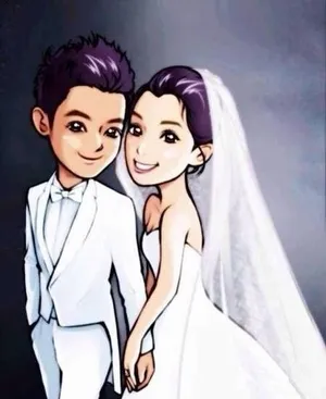 林志颖为庆祝微博粉丝破2000万 发搞怪婚纱照图片_4