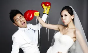林志颖为庆祝微博粉丝破2000万 发搞怪婚纱照图片_8