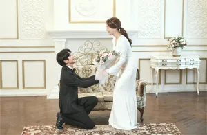 《恶之花》李准基文彩元剧中婚纱照甜美图片_3