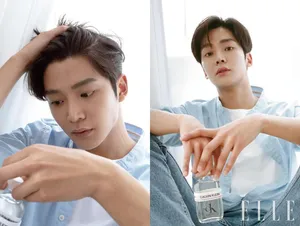 金路云金仁诚ELLEKorea四月刊封面写真图片_2