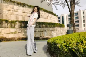 秋瓷炫清新阳光写真图片