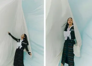 金高银清透优雅大片写真图片
