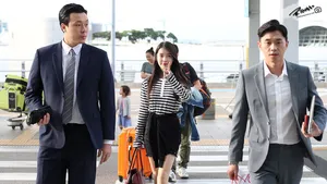 李智恩IU香港上水广场发布会-韩国仁川机场出境高清饭拍图_7