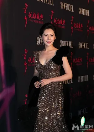 秋瓷炫性感深V亮相盛典 尽显优雅女神范_3