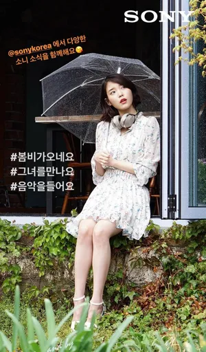 IU李知恩唯美雨天唯美户外写真图片_8
