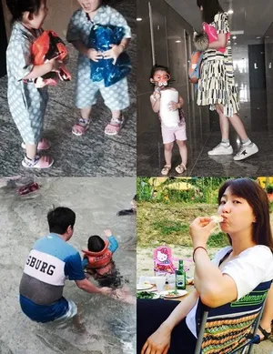 郑亨敦双胞胎女儿公开，像妻子一样可爱的美貌第1张