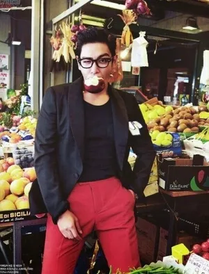 Bigbang崔胜贤封面写真图片 帅气型男打造复古雅痞风_2