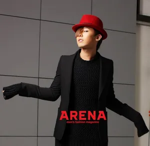 Bigbang Arena权志龙GD杂志画报写真 骚气小红帽_1