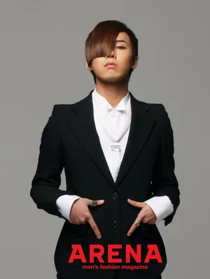 Bigbang Arena权志龙GD杂志画报写真 骚气小红帽_4