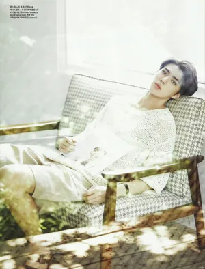 EXO吴世勋朴灿烈Céci杂志8月刊帅气画报写真图_4