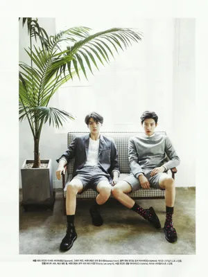 EXO吴世勋朴灿烈Céci杂志8月刊帅气画报写真图_8