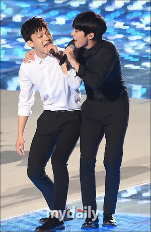 EXO KBS我是大韩民国金钟大金钟仁吴世勋朴灿烈现场图_3