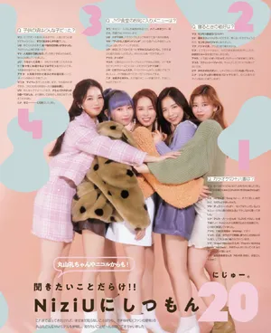 NiziU糖果色穿搭俏皮甜美写真图片第1张