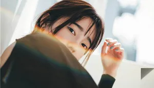 岛崎遥香白色眼影妆容精致甜美写真图片_3