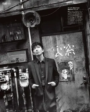 木村拓哉黑白风质感写真图片第1张