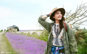 新垣结衣花丛中高清美照