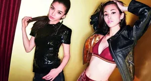 baby水原希子齐登封面 姐妹花抛胸秀美腿_2