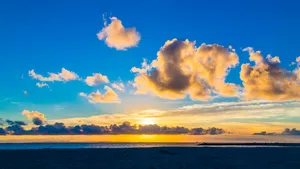 海边落日夕阳风景图_6