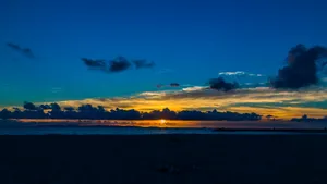 海边落日夕阳风景图_9