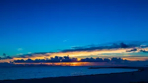 海边落日夕阳风景图_10