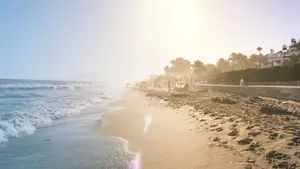 超清唯美大海海滩图片_7