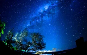 夜晚璀璨星空图片_2