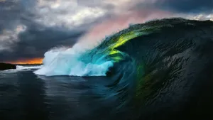 唯美大海海浪图片_3