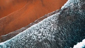 航拍美丽的海滩图片_9