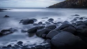 高清海边的鹅卵石图片_8