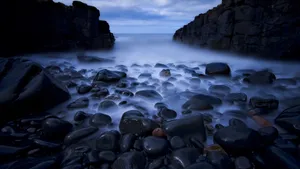 高清海边的鹅卵石图片_9