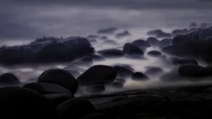 高清海边的鹅卵石图片_10