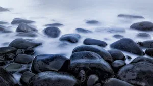 高清海边的鹅卵石图片_11