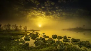唯美早晨的朝霞图片_7