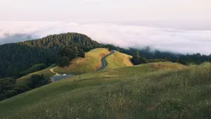 蜿蜒的山区公路图片_8