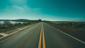 唯美公路风景图片_5