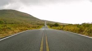 唯美公路风景图片_7